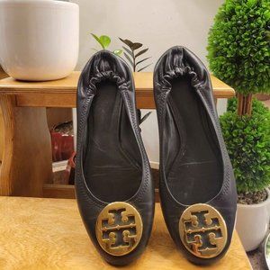 Tory Burch Leather Ballerina Style Flats 9